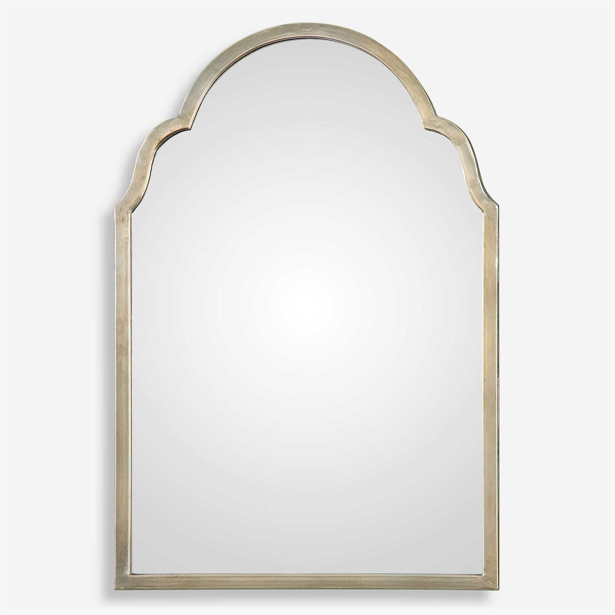 Amore 30" Petite Champagne Arched Mirror