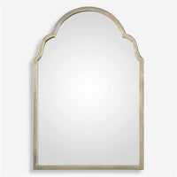 Amore 30" Petite Champagne Arched Mirror