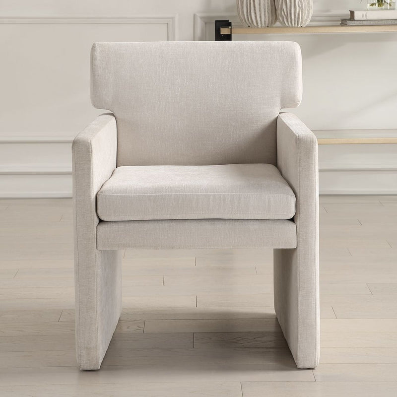 Valentina Ivory Velvet Dining Chair