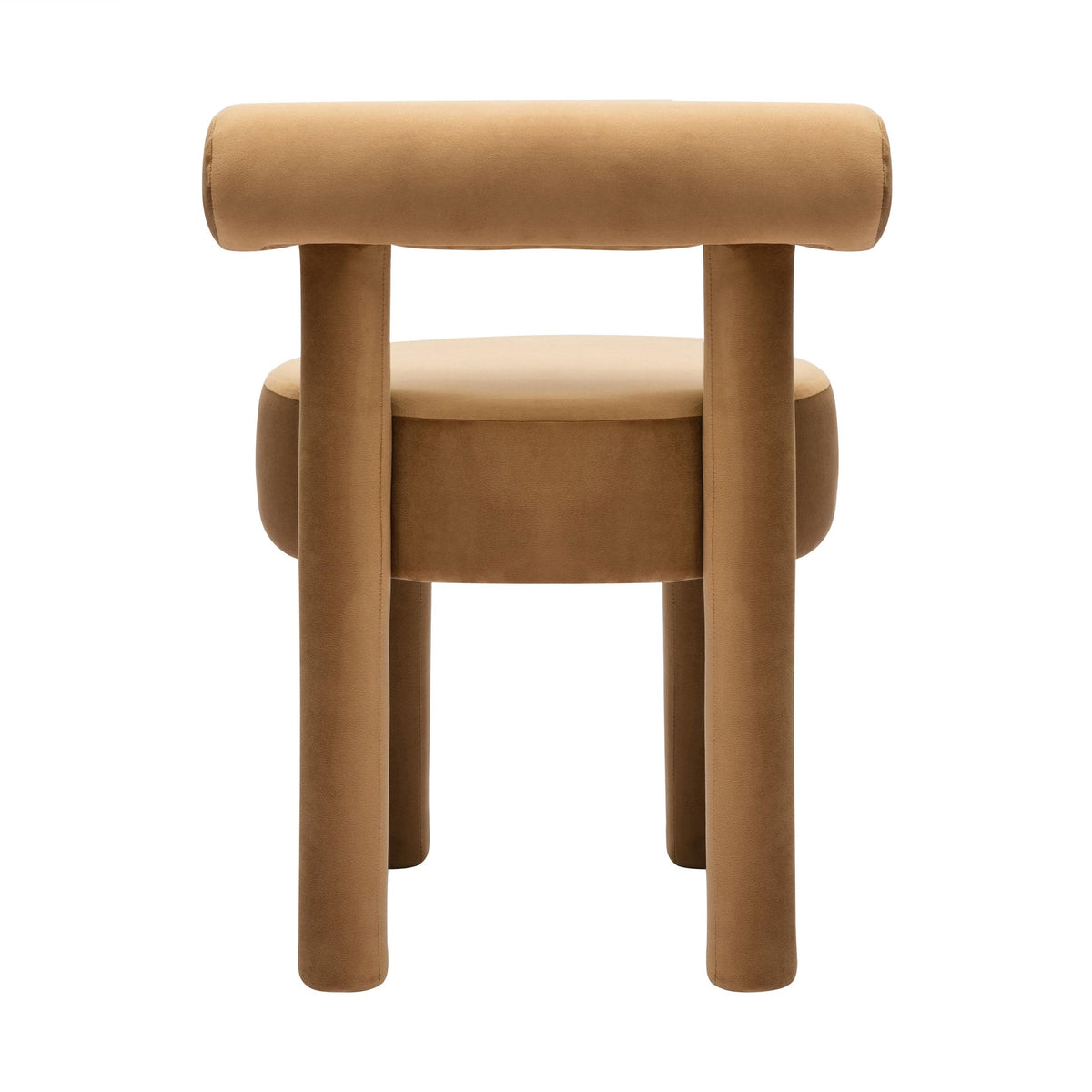 Cameila Cognac Velvet Dining Chair - Luxury Living Collection