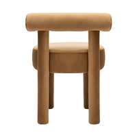 Cameila Cognac Velvet Dining Chair - Luxury Living Collection