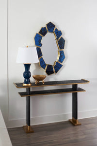 Dupre Antique Brass Sable Console Table