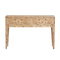 Ardia Honey Blonde Burl Console Table