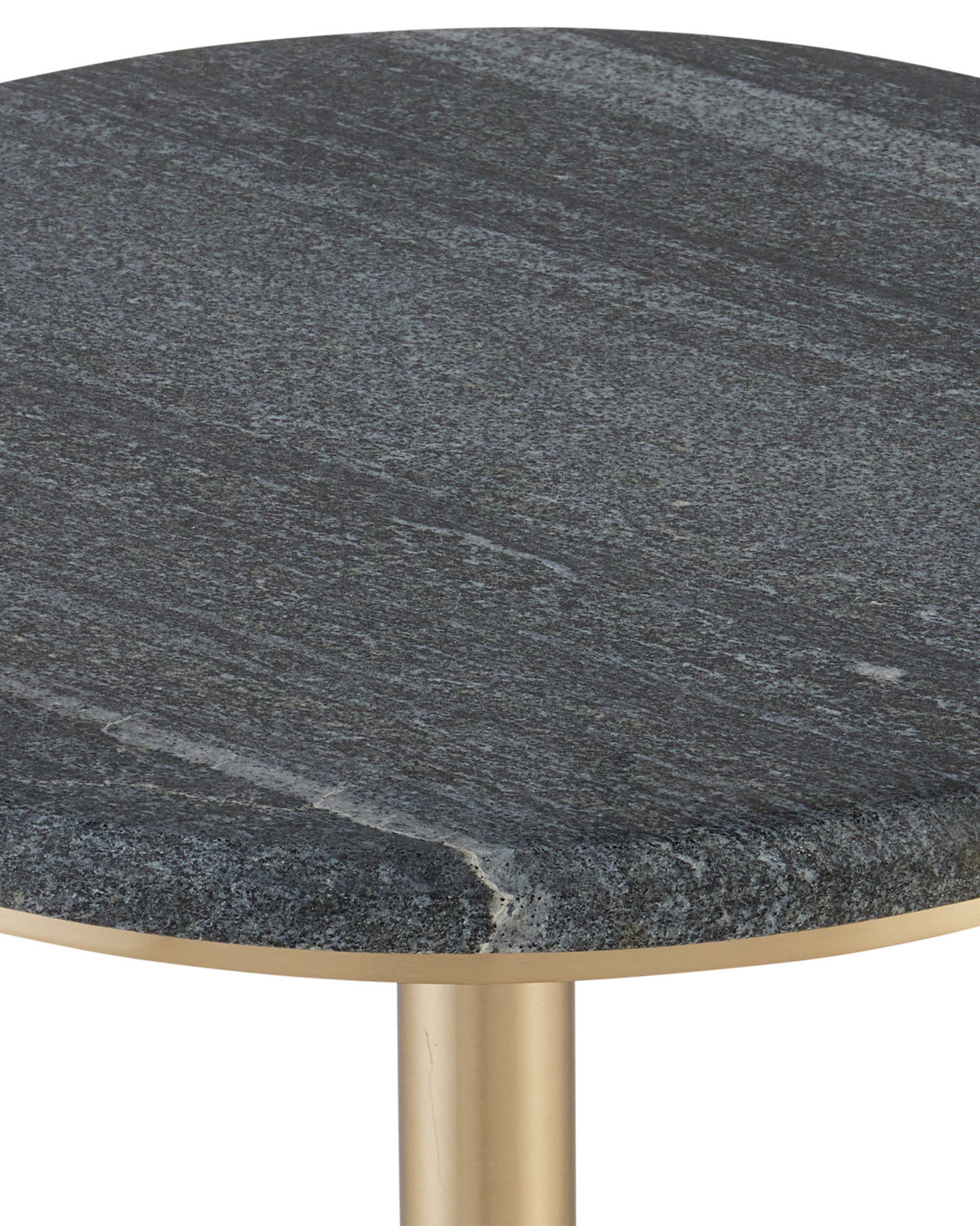 Marisol Black Marble & Brass Accent Table