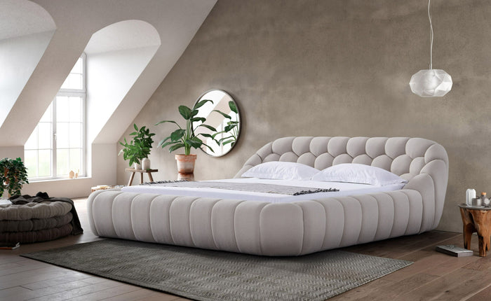 Nicoma Modern Beige Bed
