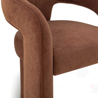 Malone Rust Red Performance Chenille Dining Chair