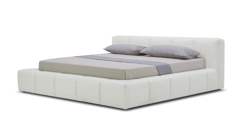Toma Cream Channel Tufting Bed