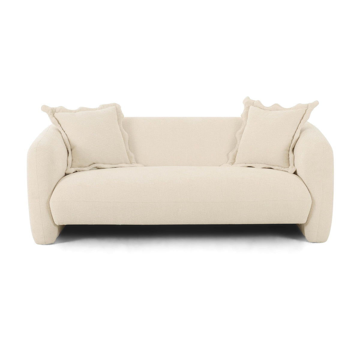 Lou 71.5” Sandstone Textured Performance Velvet Loveseat