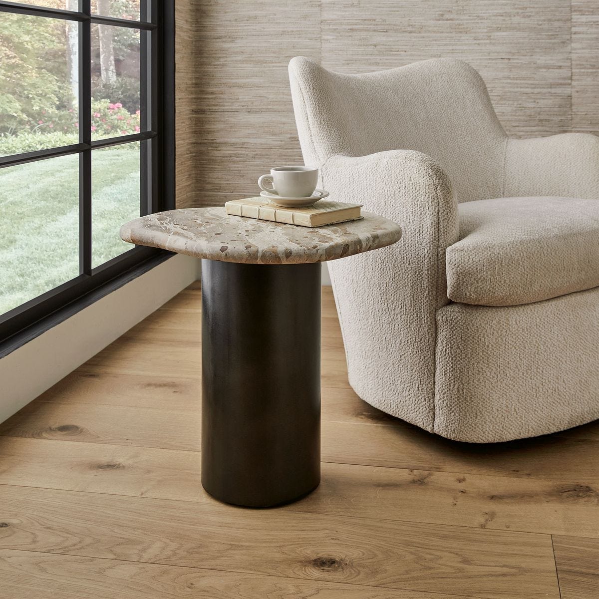 Arabella Natural Stone Accent Table