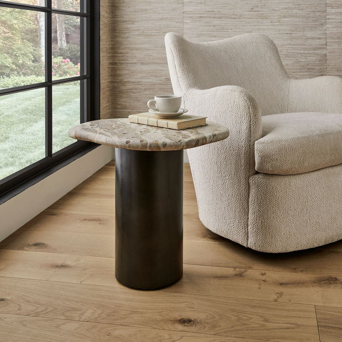 Arabella Natural Stone Accent Table