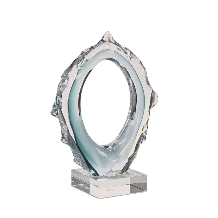 Frost Abstract Blue & Clear Sculpture (2 Sizes Available)