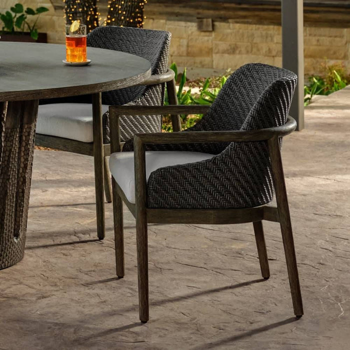 Chilton Outdoor Performance Boucle Dark Dining Chair