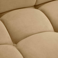 Vogue 78.7” Cafe Au Lait Performance Velvet Modular Loveseat