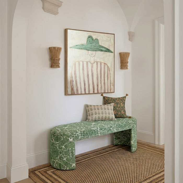 Gorginah 39" Rounded Upholstered Bench