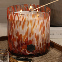 Opal Glass Five-Wick Candle Jar Red/Cardamom Negroni (Set of 2)