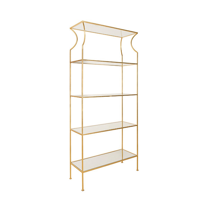 Mona Flared Gold Leaf Etagere