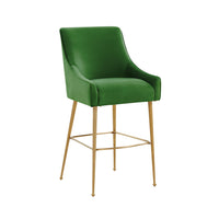 Prado Performance Grade Green Velvet Bar Stool