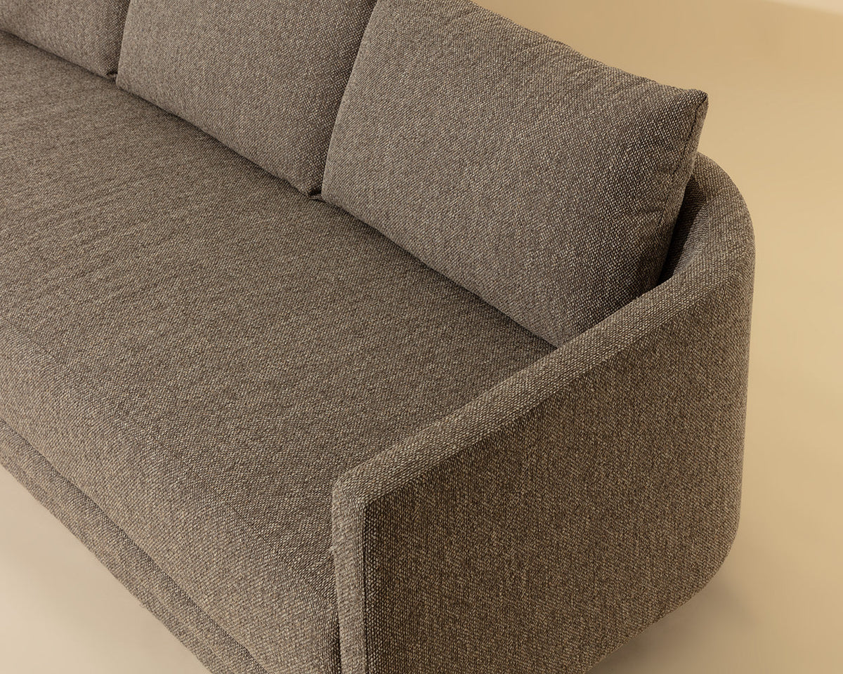 Gannon 110" Earth-Toned Upholstered Sofa