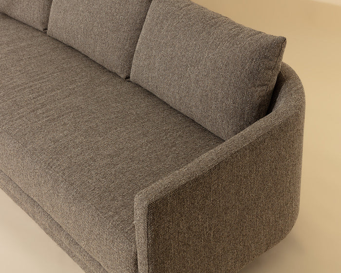 Gannon 110" Earth-Toned Upholstered Sofa