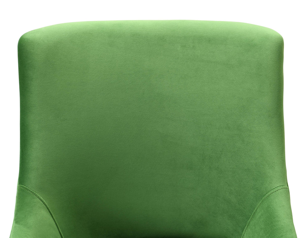 Prado Green Velvet Office Swivel Office Chair - Luxury Living Collection