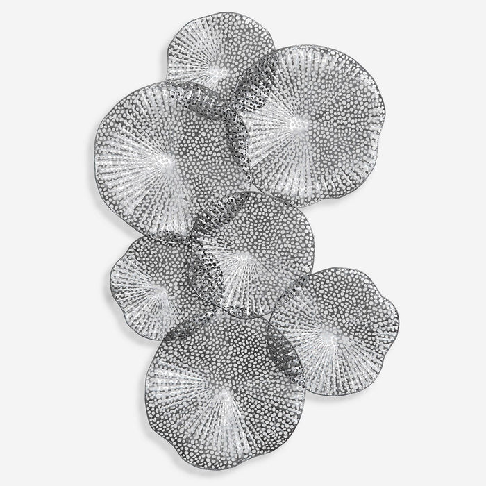 Lotus Pewter Metal Wall Art