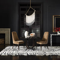 Channel Tufted Formal Mushroom Velvet Dining Chair