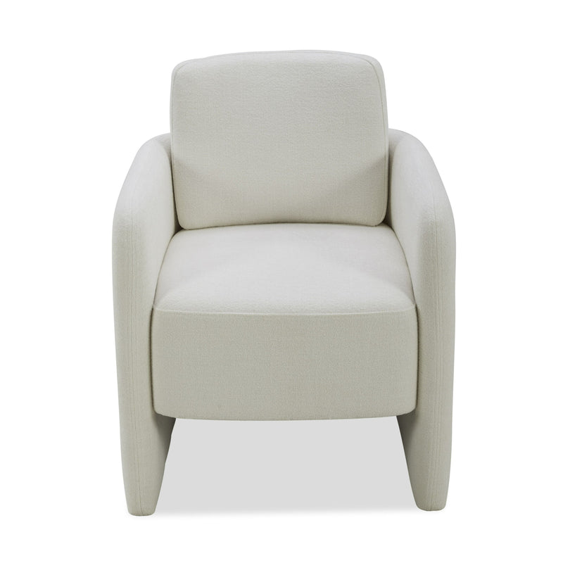 Vivianne Modern White Fabric Dining Chair