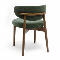 Eloise Forest Green Performance Textured Velvet Dining Chair