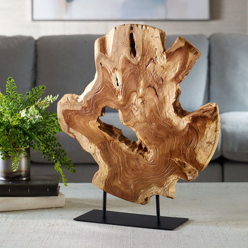 Natural Teak Wood Sculpture