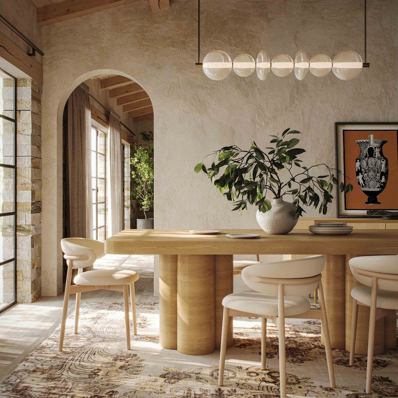 Elliana 90" Natural Ash Dining Table