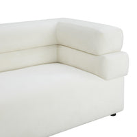Sadie 98" Cream Performance Velvet Sofa