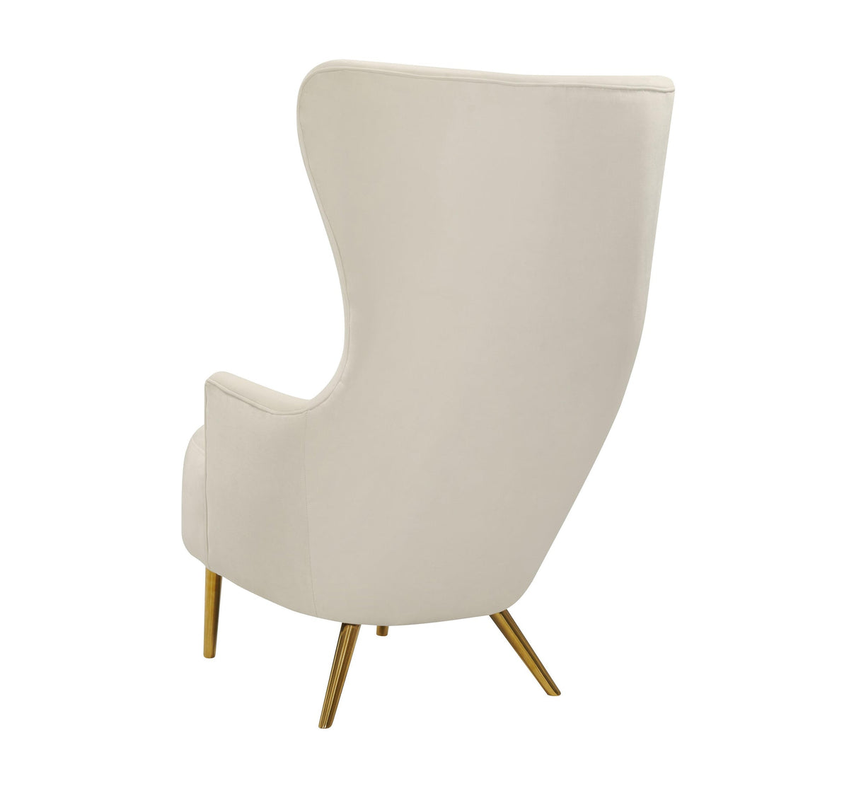Versailles Cream Velvet Wingback Chair - Luxury Living Collection