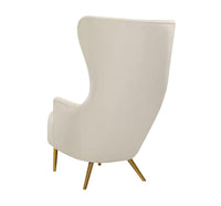 Versailles Cream Velvet Wingback Chair - Luxury Living Collection