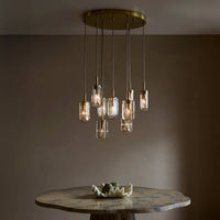 Javier 25" Champagne Crystal Multi-Port Chandelier