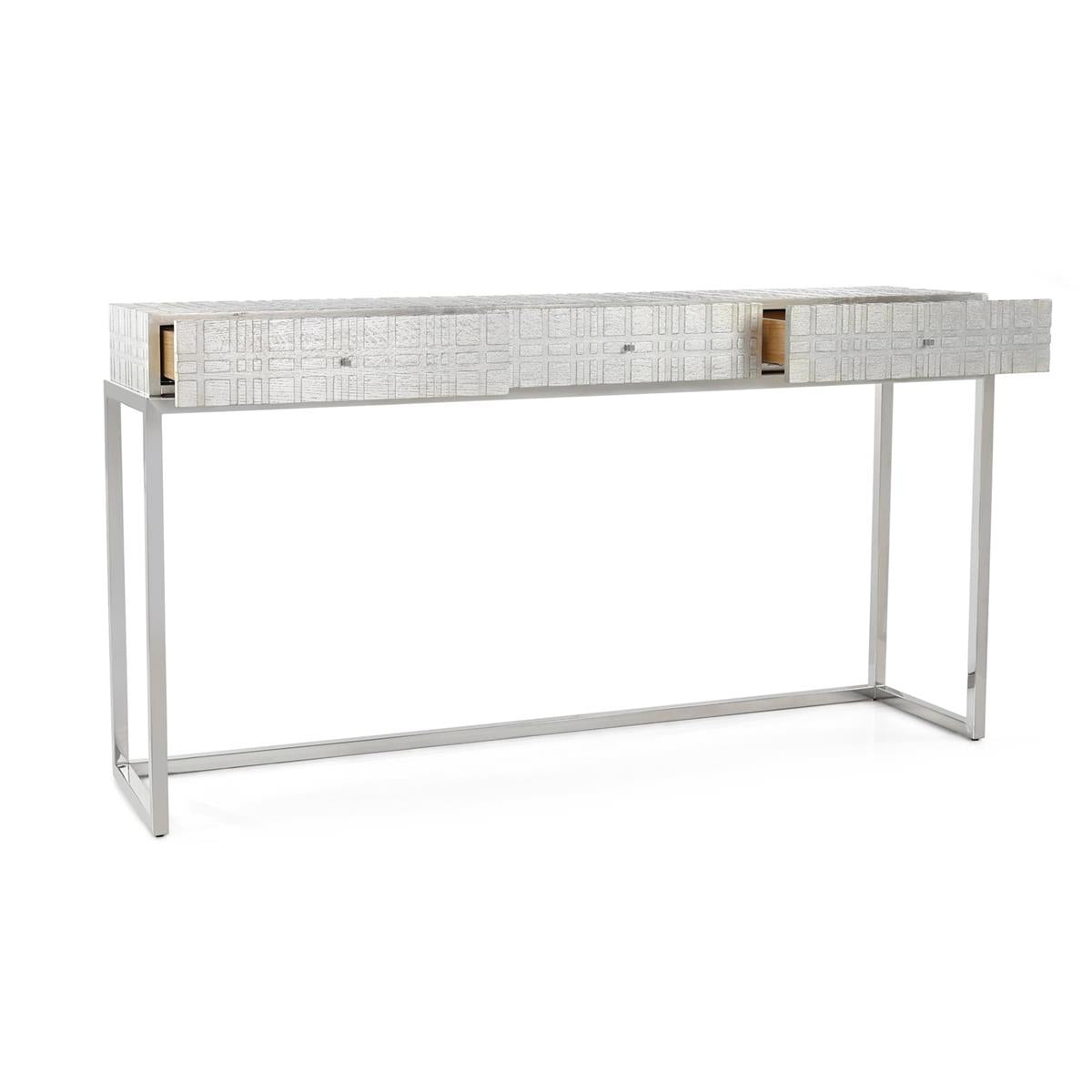 Sonai 72" Textural Geometric Console