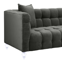 Belgravia 90.6" Grey Performance Velvet Sofa
