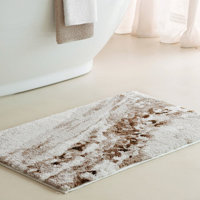 Nevada Brown Luxury Bath Rug
