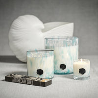 Opal Glass Five-Wick Candle Jar Blue/Sunset Beach (Set of 2)