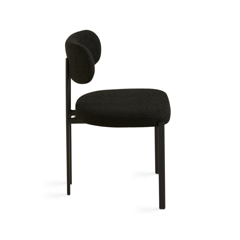 Claudia Black Boucle Dining Chair