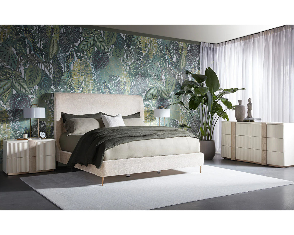 Tierra Taupe & Gold Bed