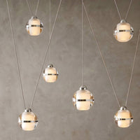 Noble 82" Crystal & Chrome Multi-Drop Chandelier