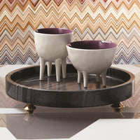 Quintessential Black & Gold Marble Tray