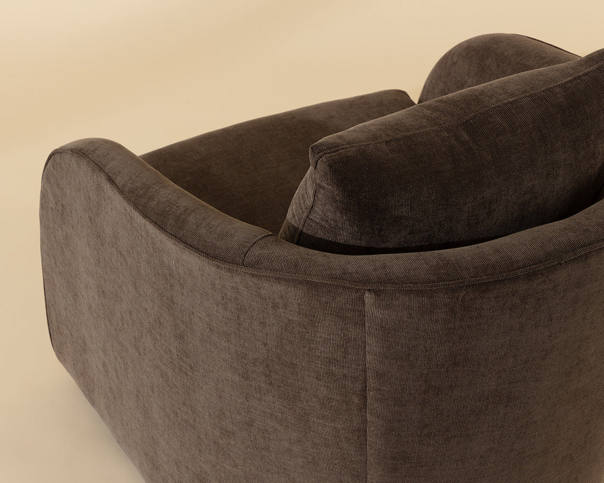Wexford Rich Chocolate Swivel Accent Chair