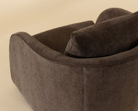 Wexford Rich Chocolate Swivel Accent Chair