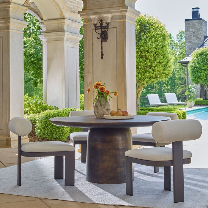 Verah 60" Golden Dark Bronze Indoor-Outdoor Dining Table