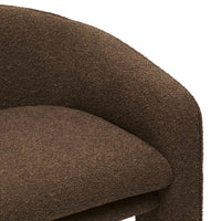 Gattara Chocolate Brown Performance Boucle Accent Chair