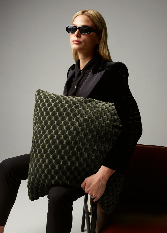 Pyper Superior Quality Luxurious Green Pillow