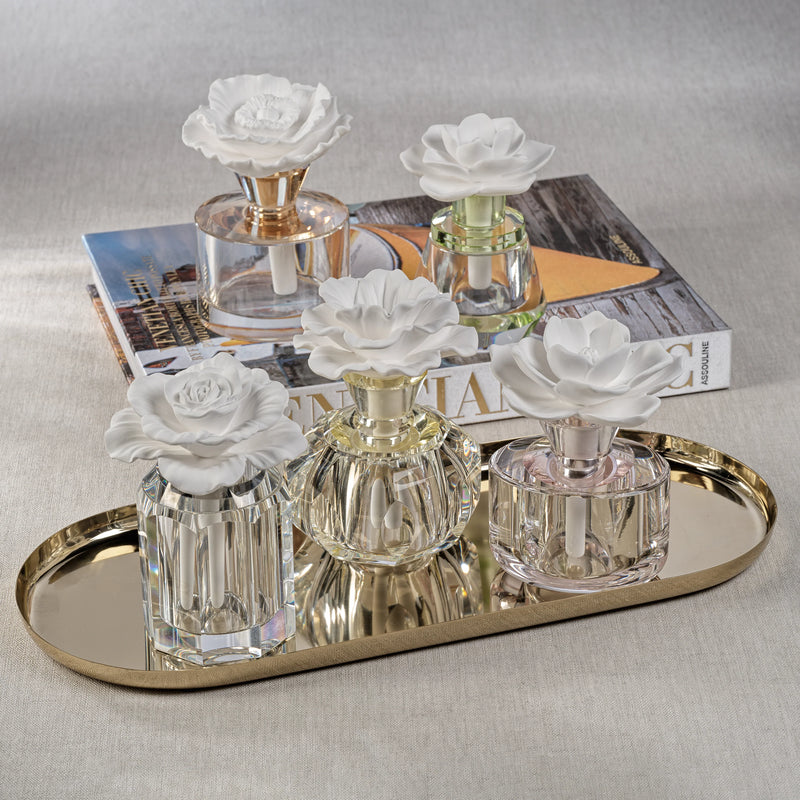 Venezia Isabella Porcelain & Crystal Diffuser (Set of 4)