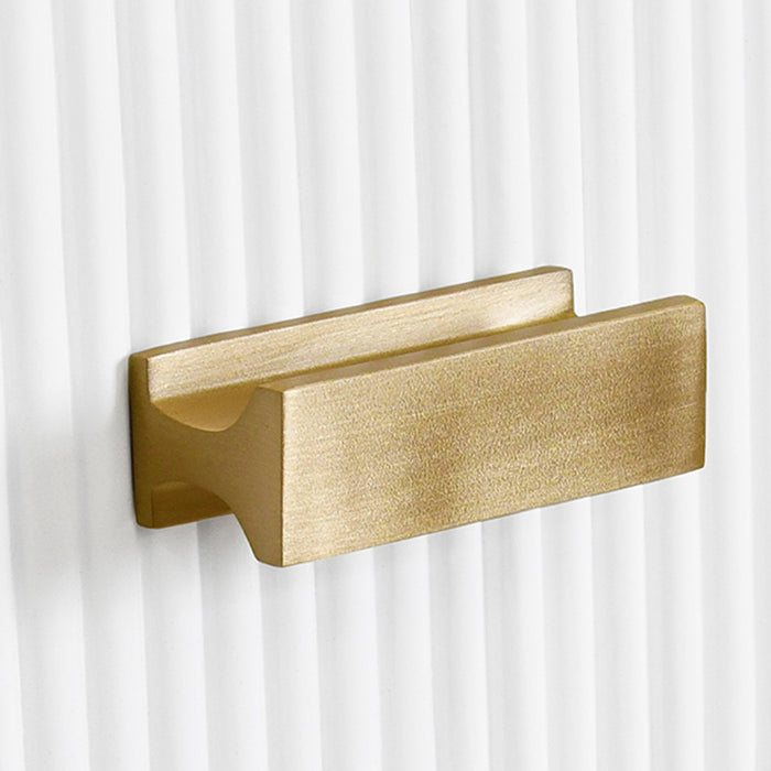 Liana Fluted White & Brass Etagere