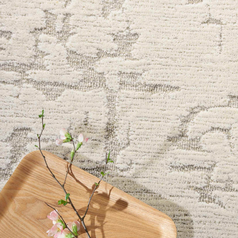 Blythe Modern Sculptural Ivory Area Rug